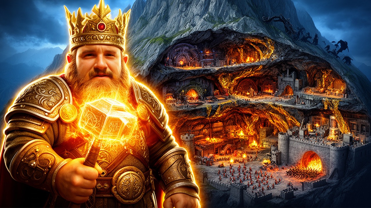 W TEJ GRZE DOWODZISZ CAŁYM NARODEM KRASNOLUDÓW!!! | King of the Dwarves Underground City Builder