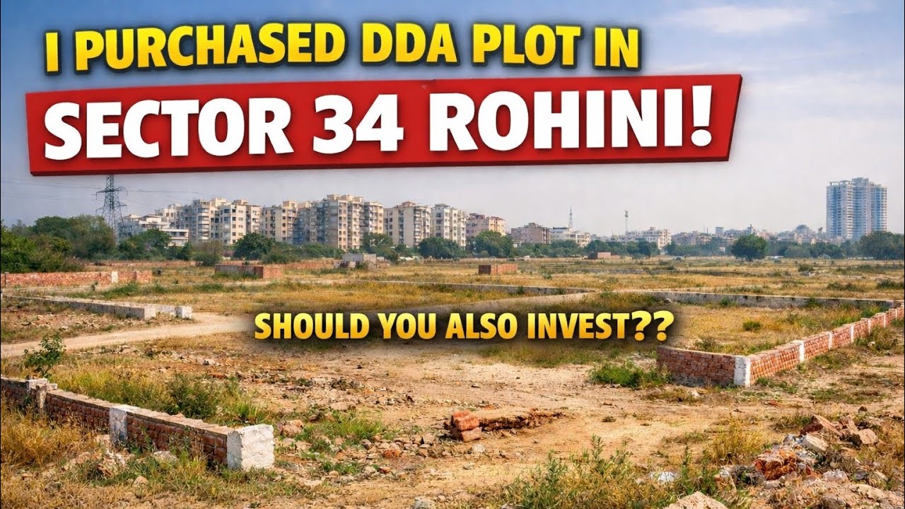 DDA Plot in Rohini | Why I Invested in Sector 34 After UER-II | Upcoming Metro
