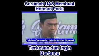WOOW LUAR BIASA, Pengacara Terkenal Terkesan Dengan Ceramah UAS dan Ingin Bertemu