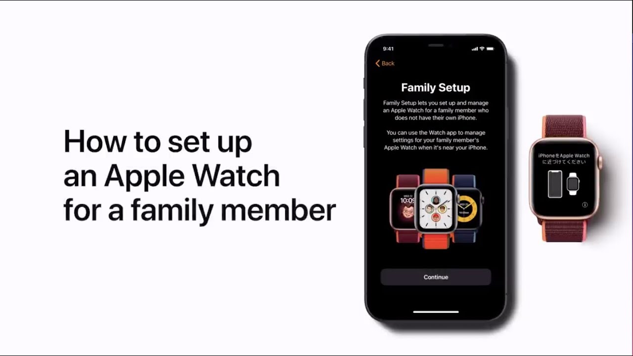 How to set up an Apple Watch for a family member YouTube