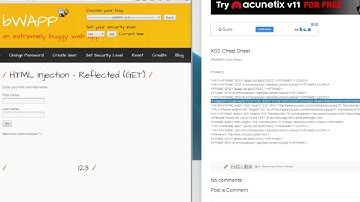 bWAPP - HTML Injection - Reflected (GET)