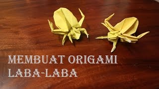 Cara buat origami laba laba 3D