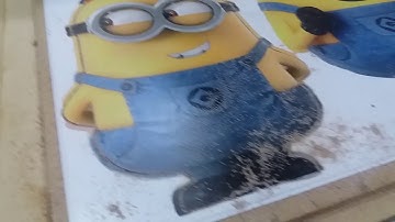 Corte Router PVC Minions - 3D Sign Comunicação Visual