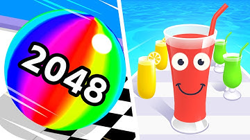 Ball Run 2048 Vs Juice Run - NEW UPDATE! All Levels Gameplay Android, iOS F9B9D3E7U3I8