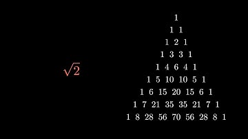 El algoritmo olvidado entre el Triángulo de Pascal y  √2