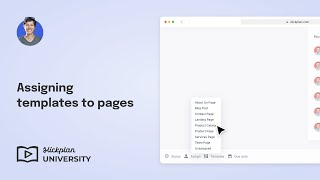 Assigning templates to pages
