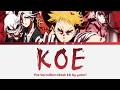 The Vermillion Mask - Full Ending "Koe" by yutori (Lyrics)