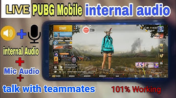 how to live stream pubg on youtube with internal sound