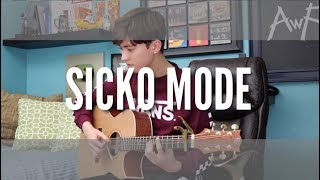 SICKO MODE but it's played on an acoustic guitar *now on Spotify* chords