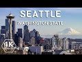 Seattle City in Washington State | Seattle Drone Footage | 4K UHD