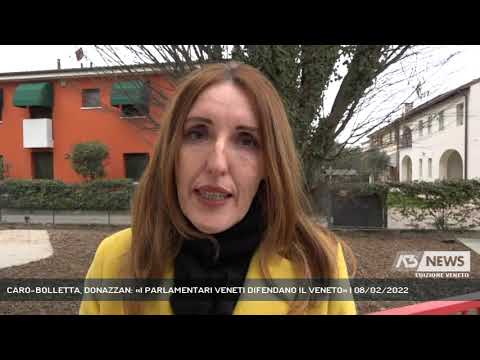 CARO-BOLLETTA, DONAZZAN: «I PARLAMENTARI VENETI DIFENDANO IL VENETO» | 08/02/2022