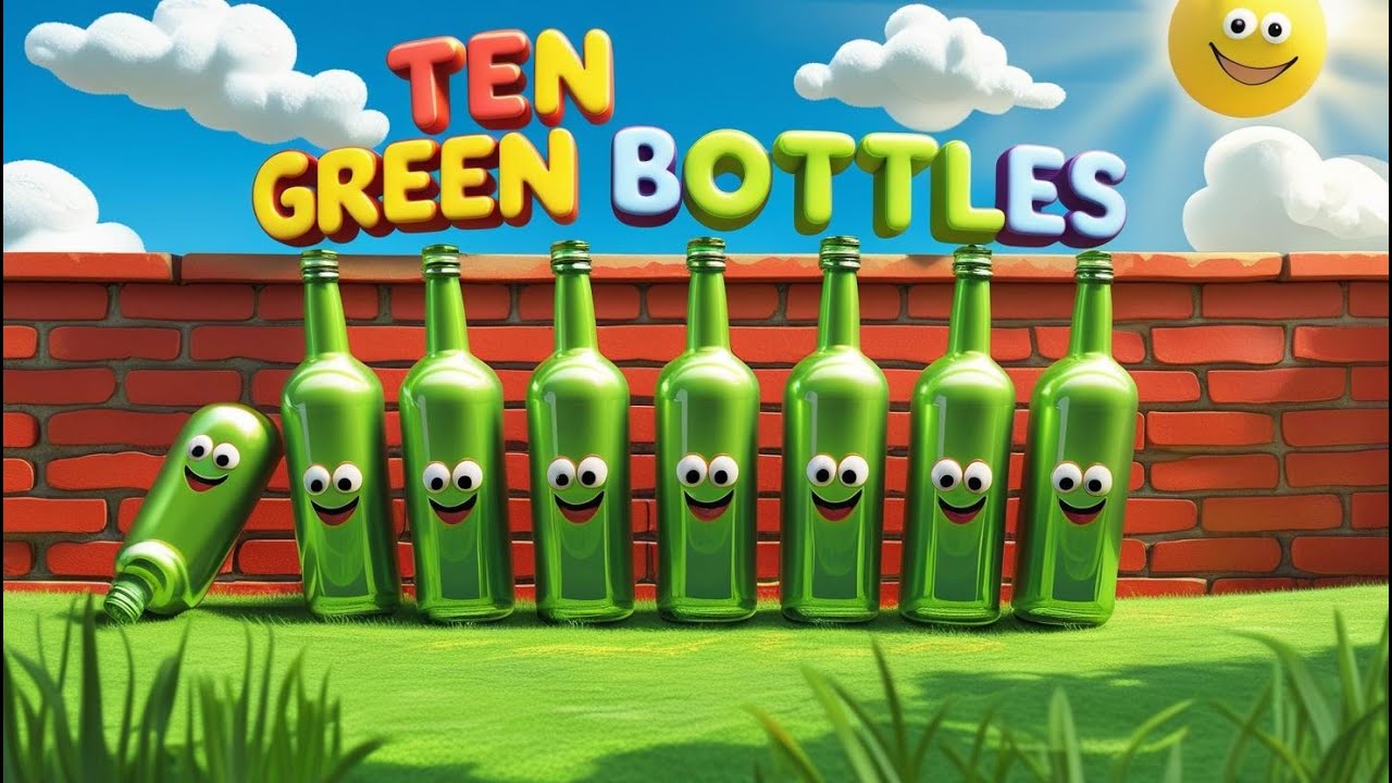 Ten Green Bottles | Kids Songs | Preschool Counting Fun - YouTube