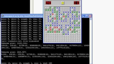Automatic player AI for Minesweeper