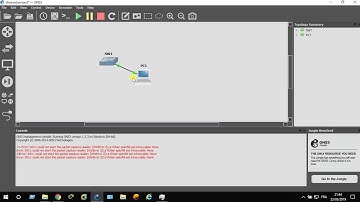 The wireshark problem on GNS3 and the message could not start the packet capture reader