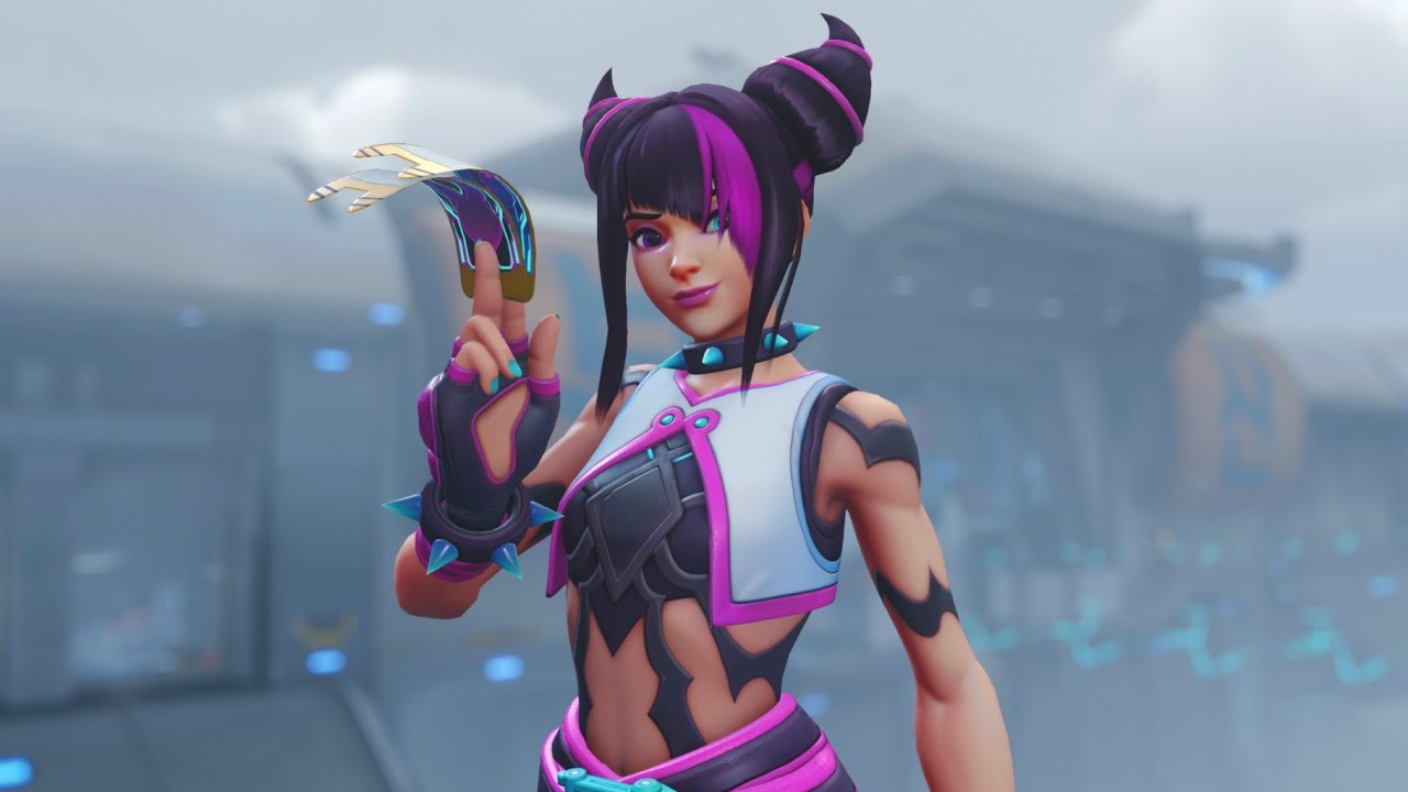 NEW Juri Kiriko Skin Showcase | Overwatch 2 x Street Fighter - YouTube