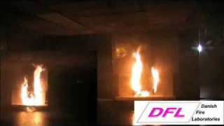 VID Fire-Kill - Automatic Side-wall nozzle test. Test "Along Corner Wall".