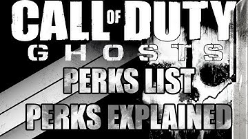 Call of Duty Ghosts Perks List & Explained & Thoughts With WhatNowJesus