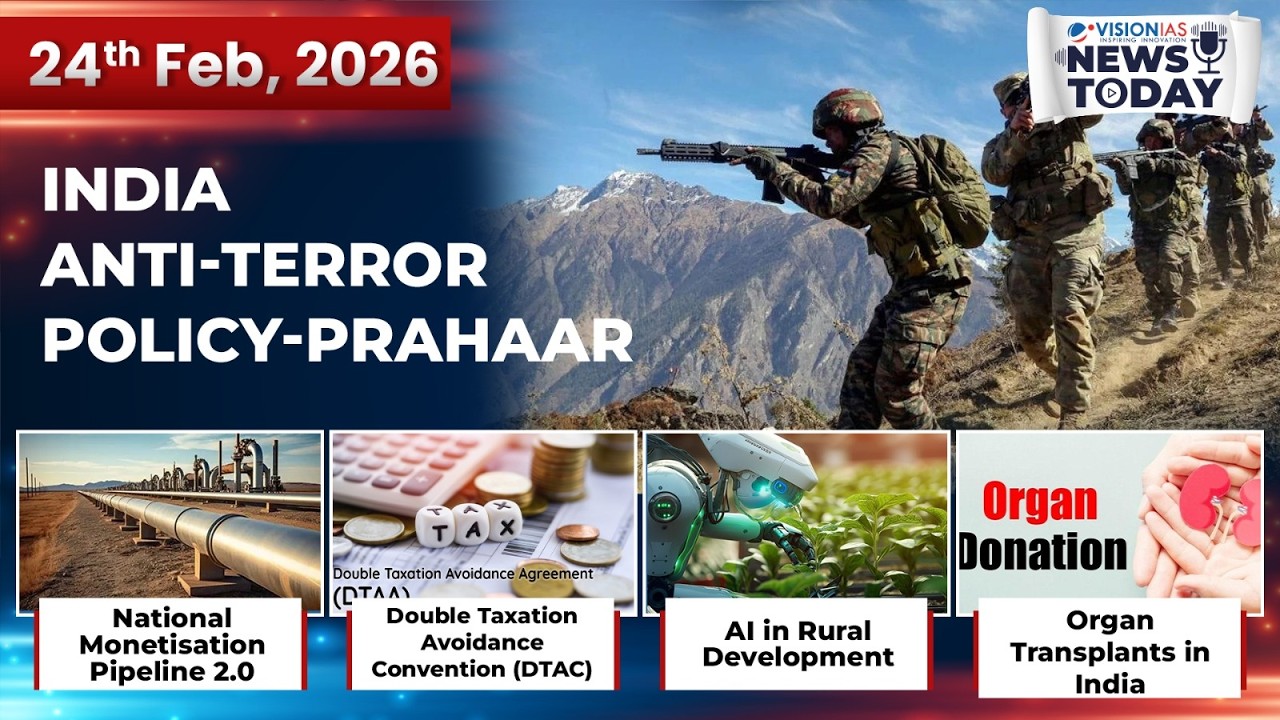 News Today | Daily Current Affairs | 24th February, 2026