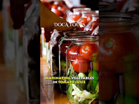 Marinating vegetables in tomato juice ǀ #shorts ǀ #docatours ǀ #marinating ǀ #picklingtomatoes