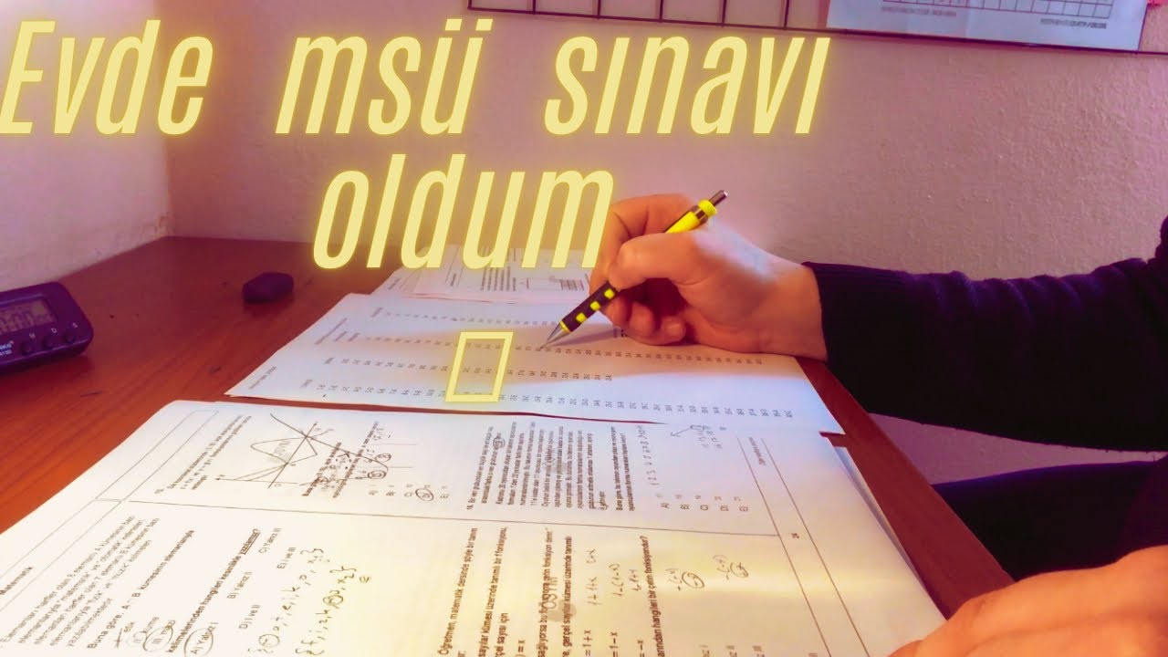 Evde msü sınavı oldum  / Tüm netlerim ve sınav hakkında görüşüm  