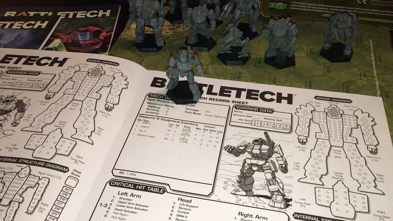 Battletech Game Of Armored Combat Start Set: Shadow Hawk Mech Tactics