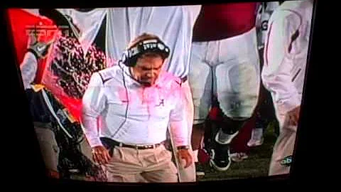 Nick Saban BCS gatorade Dunked