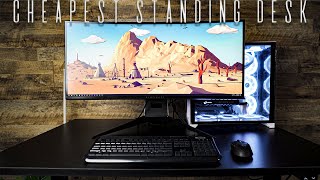 The CHEAPEST Standing Desk!! Flexispot EC1-48 + Flexispot MonitorStand Workstation S6G