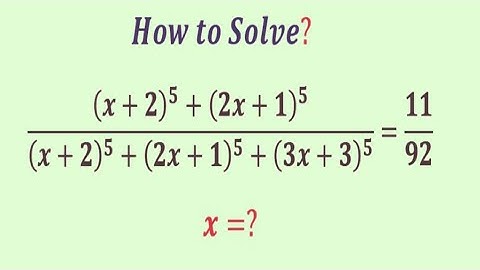 A Mind-Blowing Algebra  Equation | Olympiad  Question | x=?