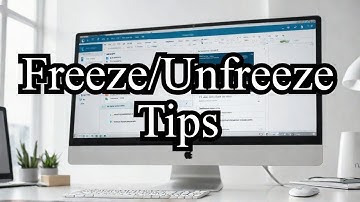 MS ACCESS 2007:-Freeze and Unfreeze columns in Hindi