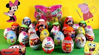 25 Huevos Sorpresa * Hello Kitty Angry Birds Minnie Peppa Cars Kinder Huevos Sorpresa