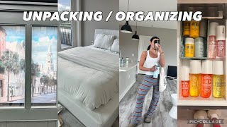 CHARLESTON WEEK IN MY LIFE | unpacking, organizing my clothes & bathroom, new bed, i cut my hair!