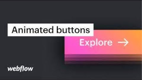 Webflow Button animation