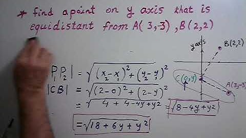 Distance between points