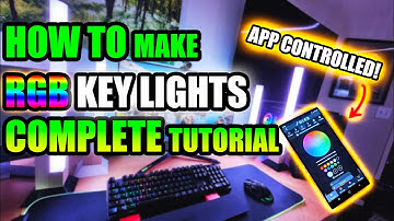 WLED: HOW TO make sound reactive RGB Key Lights COMPLETE Tutorial!