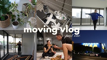 MOVING VLOG part 1: empty apartment tour, our first night, unpacking, and ikea & kmart trips!