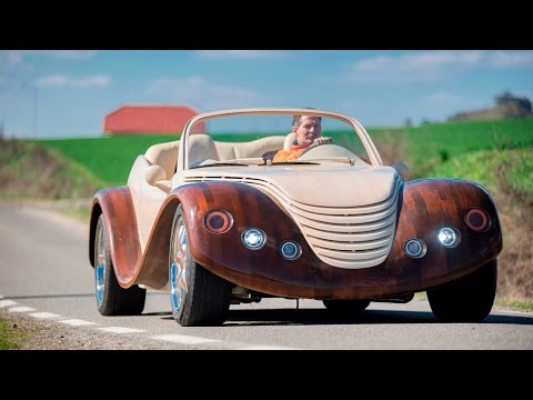 Car-pentry: Man Spends $20,000 Building Wooden Concept Car