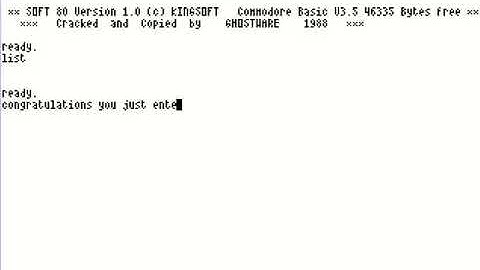 COMMODORE 16 116 PLUS 4 +4 Soft 80 Soft80 SOFTWARE 80 COLUMNS C64 MODE 1987 Kingsoft DE cr Ghostware