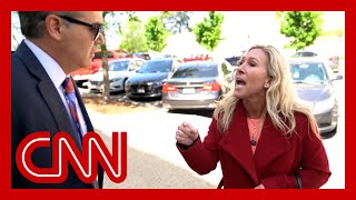 Marjorie Taylor Greene dodges Acosta’s questions in street interview