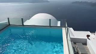 Visiting Imerovigli Santorini Greece...Heliotopos Hotel....Also  Walk from Fira to Oia