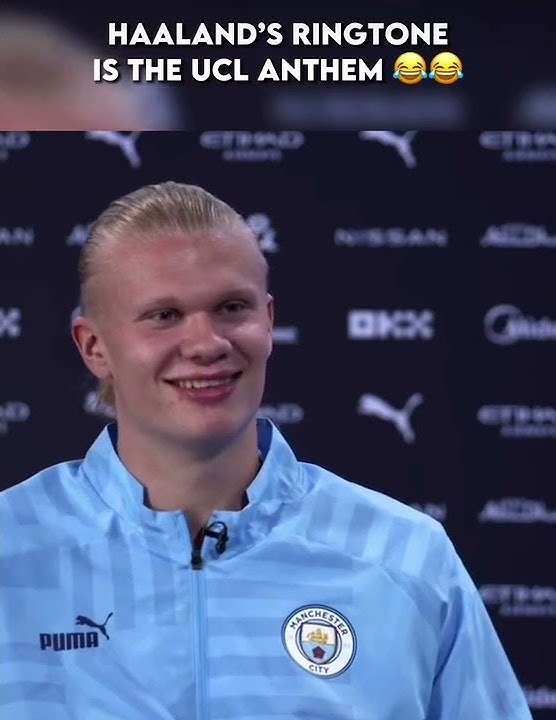 Haaland’s ringtone is the UCL anthem #shorts