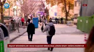 İnşaat Mühendi̇sleri̇ Odasi Başkani Orkun Kiliç Çöken Bi̇nayi Değerlendi̇ri̇yor 20.11.2O24