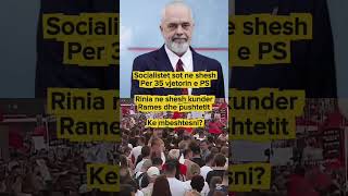 Socialistet sot festojne 35 vjetorin, Rinia ne protest kunder Rames #albania #protest