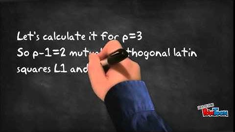 Orthogonal latin squares