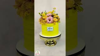 #cakeflowers #yellowcake