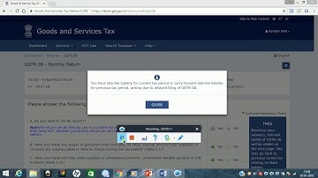 GSTR 3B - Nil Return with Late Fees (System Alert)