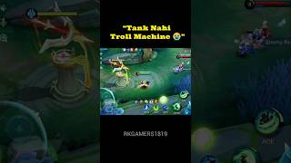 TANK TROLLING PRO PLAYERS #mobilelegends #mlbb #shorts