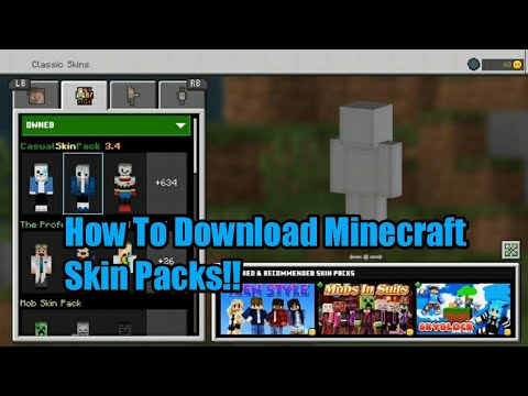 How To Download Custom Minecraft Skin Packs!