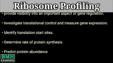 Ribosome profiling | Ribosome Footprinting |