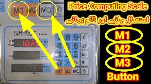 Price Computing Weight Scale: M1 & M2 Button Functions Explained