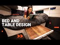Van Build | The Best Bed and Table System | Van Life Tiny Home Build